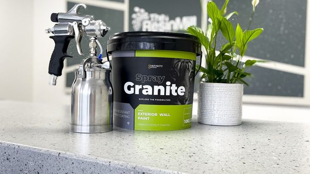Spray granite
