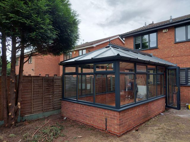 conservatory after spraying
