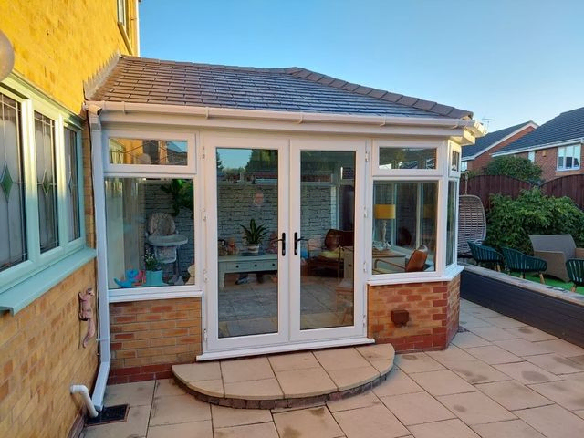Conservatory before spraying